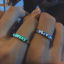 Picture of Stylish Open Rings Silver Tone Glow In The Dark Luminous