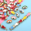 Picture of 304 Stainless Steel Beads Fish Animal Multicolor Evil Eye Enamel