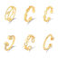 Picture of Eco-friendly Retro Stylish 18K Real Gold Plated Copper & Cubic Zirconia Unadjustable Rings For Women