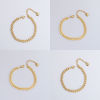 Picture of Eco-friendly Simple & Casual Stylish 18K Real Gold Plated 304 Stainless Steel Textured Chain Bracelets For Women