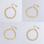 Immagine di Ecologico Semplice & Casual Elegante 18K Vero Oro Placcato 304 Acciaio Inossidabile Strutturato Braccialetti Per Donne 1 Pz
