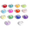 Picture of Resin European Style Large Hole Charm Beads Multicolor Round Crackle 14mm Dia.