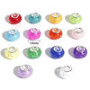 Picture of Resin European Style Large Hole Charm Beads Multicolor Round Crackle 14mm Dia.
