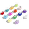 Picture of Resin European Style Large Hole Charm Beads Multicolor Round Crackle 14mm Dia.
