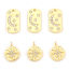 Picture of Zinc Based Alloy Galaxy Charms Gold Plated Half Moon Star Clear Rhinestone