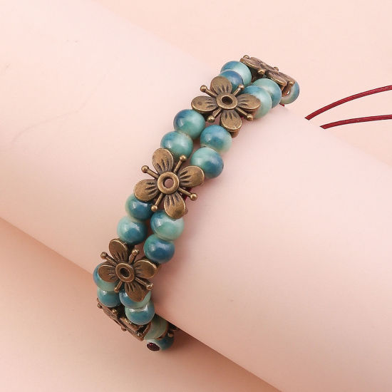 Picture of Ceramic Ethnic Braided Bracelets Adjustable