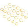 Picture of Copper Hoop Earrings 18K Real Gold Plated Geometric