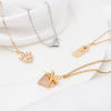 Picture of Brass Valentine's Day Charms Gold Plated Flower Leaves Bee Enamel Clear Cubic Zirconia