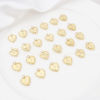 Picture of Brass Valentine's Day Charms Gold Plated Heart Initial Alphabet/ Capital Letter 19mm x 15mm