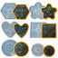 Bild von Silikonharz-Form für Schmuck-Untersetzer, die Hexagon-weißen holografischen Laser herstellen