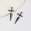 Imagen de Ear Jacket Stud Pendientes Espada 1 Par