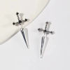Imagen de Ear Jacket Stud Pendientes Espada 1 Par