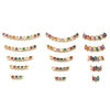Picture of Brass Connectors Gold Plated Arc Multicolour Cubic Zirconia