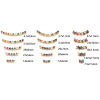 Picture of Brass Connectors Gold Plated Arc Multicolour Cubic Zirconia