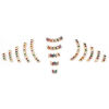 Picture of Brass Connectors Gold Plated Arc Multicolour Cubic Zirconia