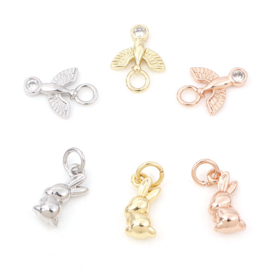 Picture of Brass Charms Multicolor Rabbit Animal Bird