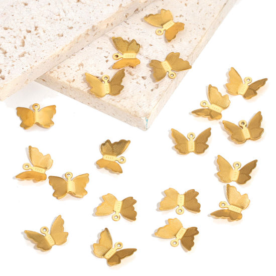 Изображение 304 Нержавеющая Сталь Подвески Бабочка 15мм x 10мм, 10 ШТ