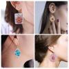 Picture of Silicone Geometry Series Resin Mold For Keychain Necklace Earring Pendant Jewelry DIY Making White 1 Piece