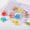 Picture of Silicone Geometry Series Resin Mold For Keychain Necklace Earring Pendant Jewelry DIY Making White 1 Piece