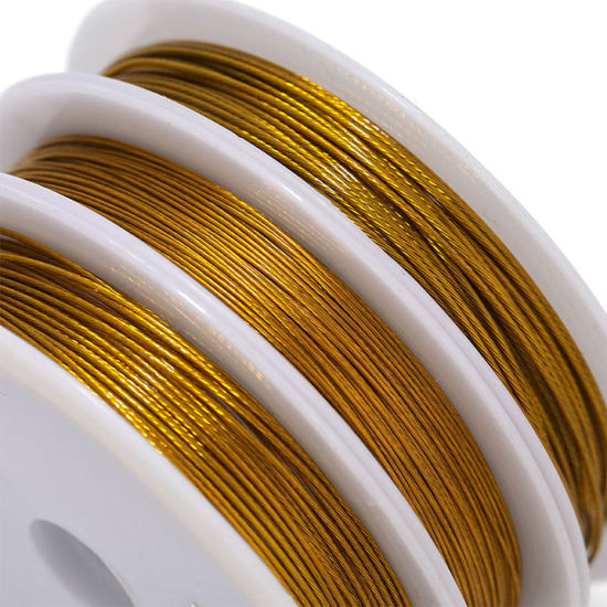 Picture of 304 Stainless Steel Beading Wire Thread Cord Multicolor