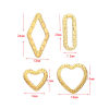 Picture of 304 Stainless Steel Charms Heart Texture