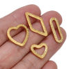 Picture of 304 Stainless Steel Charms Heart Texture