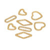 Picture of 304 Stainless Steel Charms Heart Texture