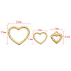 Picture of 304 Stainless Steel Charms Heart Texture