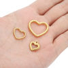 Picture of 304 Stainless Steel Charms Heart Texture