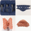 Picture of ABS Stylish Hair Claw Clips Clamps Multicolor Leaf Hollow