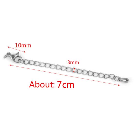 Bild von 304 Edelstahl Verlängerungskette Extender Kette Geometrie 7cm lang, 5 Strange