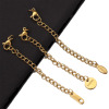 Image de Chaînes d'Extension pour Collier Bracelet en 304 Acier Inoxydable Géométrique 7cm long, 5 Pièces