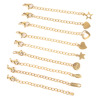 Image de Chaînes d'Extension pour Collier Bracelet en 304 Acier Inoxydable Géométrique 7cm long, 5 Pièces