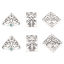 Picture of Zinc Based Alloy Pendants Antique Silver Color Flower Vine