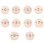 Image de Connecteurs en 304 Acier Inoxydable Rond Or Rose Chiffres Creux 10mm Dia. 2 Pcs