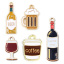 Picture of Zinc Based Alloy Charms Gold Plated Multicolor Wine Bottle Enamel