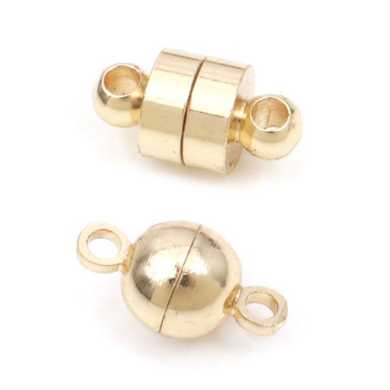 Picture of Brass Magnetic Clasps 14K Real Gold Plated