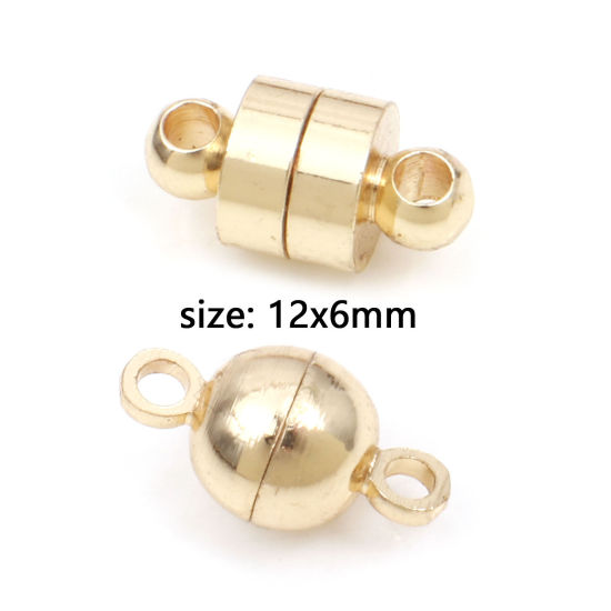 Picture of Brass Magnetic Clasps 14K Real Gold Plated