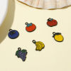Picture of Zinc Based Alloy Charms Black Multicolor Fruit Fruit Enamel
