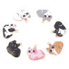 Bild von Zinklegierung Charms Katze Vergoldet Bunt Emaille 23mm x 22mm, 10 Stück