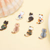 Picture of Zinc Based Alloy Pendants Gold Plated Multicolor Cat Animal Enamel 3cm x 1.6cm