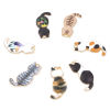 Picture of Zinc Based Alloy Pendants Gold Plated Multicolor Cat Animal Enamel 3cm x 1.6cm