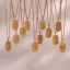 Picture of 304 Stainless Steel Ins Style Necklace Gold Plated Constellation 40cm(15 6/8") long