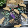Picture of Ethnic Earrings Multicolor Tassel Drop