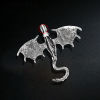 Bild von Stilvoll Brosche Drache Bunt Emaille 1 Stück