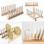 Picture of Natural Pine Wood Kitchen Cutlery Dish Plate Drying Shelf Storage Rack