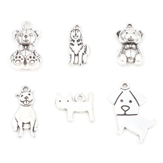 Picture of Zinc Based Alloy Charms Antique Silver Color Animal