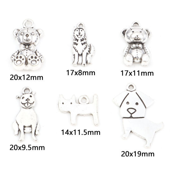 Picture of Zinc Based Alloy Charms Antique Silver Color Animal