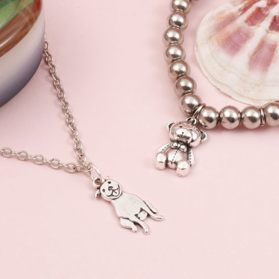 Picture of Zinc Based Alloy Charms Antique Silver Color Animal