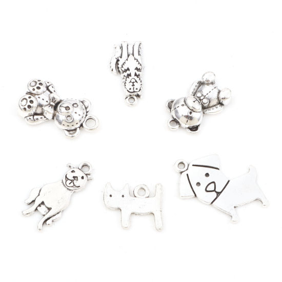 Picture of Zinc Based Alloy Charms Antique Silver Color Animal